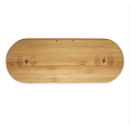 ECO-Friendly natural wood bamboo wireless charger fast charging  portable wireless charger bamboo wireless charger